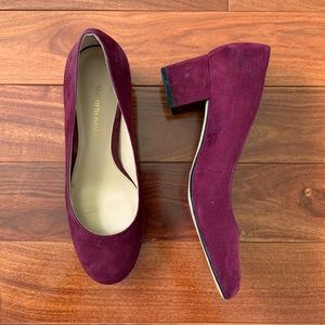 SAKS FIFTH AVENUE burgundy heels